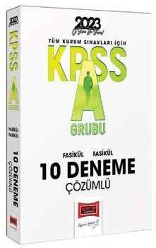 Yargı Yayınları 2023 KPSS A Grubu Tamamı Çözümlü 10 Fasikül Deneme