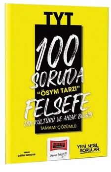 Yargı Yayınları 100 Soruda ÖSYM Tarzı TYT Felsefe Din Kültürü ve Ahlak bilgisi Tamamı Çözümlü Soru Bankası