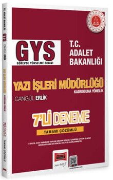 Yargı Yayınları 2027 GYS T.C. Adalet Bakanlığı Yazı İşleri Müdürlüğü Kadrosuna Yönelik Tamamı Çözümlü 7 Deneme