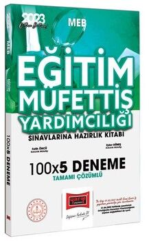 Yargı Yayınları 2023 MEB Eğitim Müfettiş Yardımcılığı Sınavlarına Hazırlık Tamamı Çözümlü 100x5 Deneme
