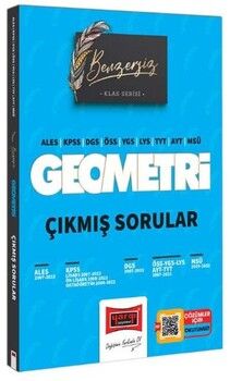 Yargı Yayınları 2023 KPSS ALES DGS ÖSS YGS LYS TYT AYT MSÜ Benzersiz Geometri Çıkmış Sorular