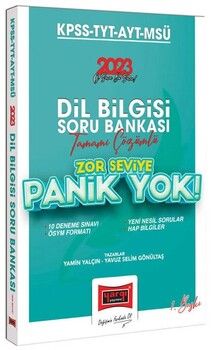 Yargı Yayınları 2023 KPSS TYT AYT MSÜ Panik Yok Dil Bilgisi Tamamı Çözümlü Soru Bankası (Zor Seviye)