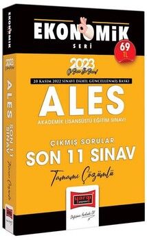 Yargı Yayınları 2023 ALES Tamamı Çözümlü Çıkmış Son 11 Sınav Soruları Ekonomik Seri (20 Kasım 2022 Sınavı Dahil)
