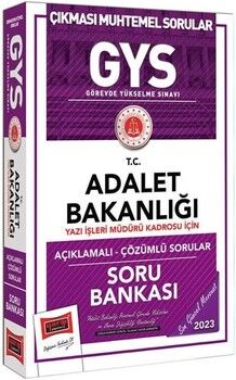 Yargı Yayınları 2023 Adalet Bakanlığı GYS Yazı İşleri Kadrosu İçin Açıklamalı Soru Bankası