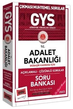 Yargı Yayınları 2023 Adalet Bakanlığı GYS Mübaşir Kadrosu İçin Açıklamalı Çözümlü Soru Bankası