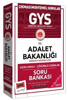 Yargı Yayınları 2023 Adalet Bakanlığı GYS Memur Kadrosu İçin Açıklamalı Çözümlü Soru Bankası