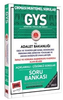 Yargı Yayınları 2023 Adalet Bakanlığı GYS Ceza ve Tevkifevleri Genel Müdürlüğü İnfaz ve Koruma Başmemuru Kadrosu Alan Bilgisi İç