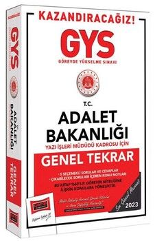 Yargı Yayınları 2023 Adalet Bakanlığı GYS Yazı İşleri Müdür Kadrosu İçin Genel Tekrar
