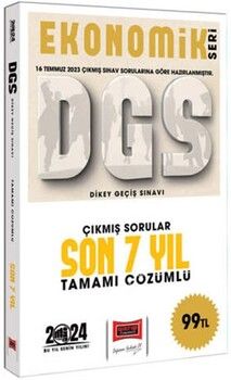 Yargı Yayınları 2024 DGS Ekonomik Seri Çıkmış Sorular Tamamı Çözümlü Son 7 Yıl