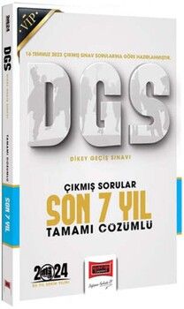Yargı Yayınları 2024 DGS Çıkmış Sorular Tamamı Çözümlü Son 7 Yıl