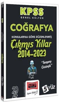 Yargı Yayınları 2024 KPSS Genel Kültür Coğrafya Konularına Göre Düzenlenmiş Tamamı Çözümlü Çıkmış Yıllar 2014-2023