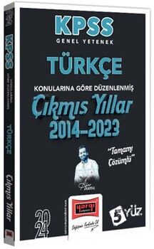 Yargı Yayınları 2024 KPSS Genel Yetenek Türkçe Konularına Göre Düzenlenmiş Tamamı Çözümlü Çıkmış Yıllar 2014-2023