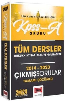 Yargı Yayınları 2024 KPSS A Grubu Tüm Dersler Hukuk İktisat Maliye Muhasebe Tamamı Çözümlü Çıkmış Sorular