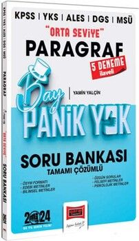 Yargı Yayınları 2024 KPSS YKS MSÜ Bay Panik Yok Paragraf Orta Seviye Tamamı Çözümlü Soru Bankası