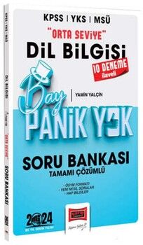Yargı Yayınları 2024 KPSS YKS MSÜ Bay Panik Yok Dil Bilgisi Orta Seviye Tamamı Çözümlü Soru Bankası