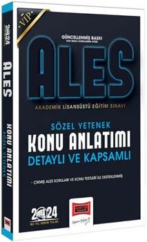 Yargı Yayınları 2024 ALES Vip Sözel Yetenek Detaylı ve Kapsamlı Konu Anlatım