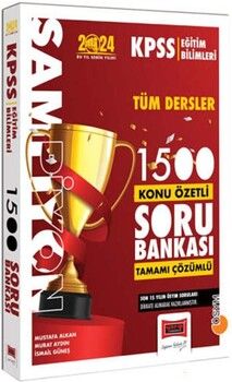Yargı Yayınları 2024 KPSS Eğitim Bilimleri Şampiyon Tüm Dersler 1500 Konu Özetli Tamamı Çözümlü Soru Bankası