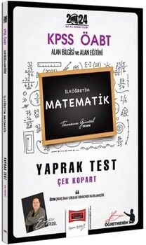 Yargı Yayınları 2024 KPSS ÖABT İlköğretim Matematik Öğretmenliği Çek Kopart Yaprak Test