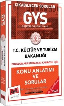 Yargı Yayınları 2024 GYS Kültür ve Turizm Bakanlığı Folklor Araştırmacısı Kadrosu İçin Konu Anlatımı ve Sorular