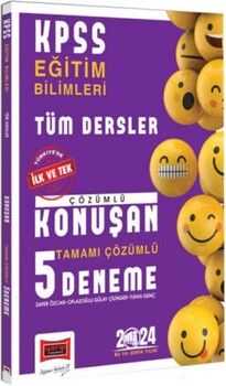 Yargı Yayınları 2024 KPSS Eğitim Bilimleri Tüm Dersler Tamamı Çözümlü Konuşan 5 Deneme
