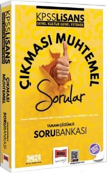 Yargı Yayınları 2024 KPSS Genel Kültür Genel Yetenek Çıkması Muhtemel Sorular Tamamı Çözümlü Soru Bankası