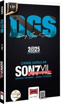 Yargı Yayınları 2025 DGS VİP Sayısal Sözel Yetenek Tamamı Çözümlü Son 7 Yıl Çıkmış Sorular