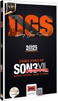 Yargı Yayınları 2025 DGS VİP Sayısal Sözel Yetenek Tamamı Çözümlü Son 3 Yıl Çıkmış Sorular