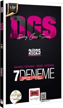 Yargı Yayınları 2025 DGS VİP Sayısal Sözel Yetenek Tamamı Çözümlü 7 Deneme