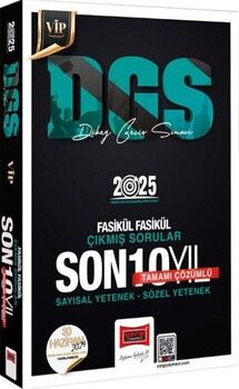 Yargı Yayınları 2025 DGS Vip Tamamı Çözümlü Sayısal Sözel Yetenek Fasikül Fasikül Son 10 Yıl Çıkmış Sorular