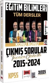 Yargı Yayınları 2025 KPSS Eğitim Bilimleri Tüm Dersler 2015 2024 Tamamı Çözümlü Konu Konu Çıkmış Sorular