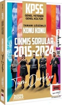  Yargı Yayınları 2025 KPSS GK GY 2015 2024 Tamamı Çözümlü Konu Konu Çıkmış Sorular