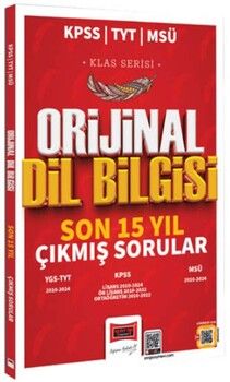 Yargı Yayınları 2025 KPSS TYT MSÜ Klas Serisi Orijinal Dil Bilgisi Son 15 Yıl Çıkmış Sorular
