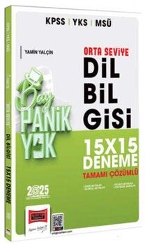 Yargı Yayınları 2025 KPSS YKS MSÜ Tamamı Çözümlü Panik Yok Orta Seviye Dil Bilgisi 15x15 Deneme