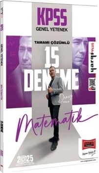 Yargı Yayınları 2025 KPSS Genel Yetenek Tamamı Çözümlü Matematik 15 Deneme