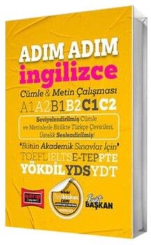 Yargı Yayınları YÖKDİL YDS YDT TOEFL IELTS E-Tep Adım Adım İngilizce Cümle Metin Çalışması A1 A2 B1 B2 C1 C2