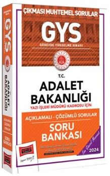 Yargı Yayınları 2024 Adalet Bakanlığı Yazı İşleri Müdürü Kadrosu İçin Soru Bankası