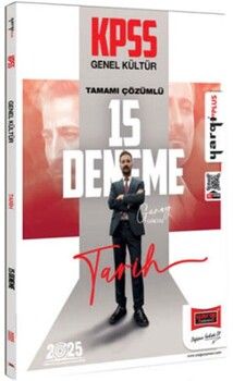 Yargı Yayınları 2025 KPSS Tarih Genel Kültür Tamamı Çözümlü 15 Deneme