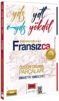 Yargı Yayınları 2025 YDS YDT E-YDS YÖKDİL Gökhan Hoca İle Fransızca Özgün Okuma Parçaları 200 Metin 1000 Soru
