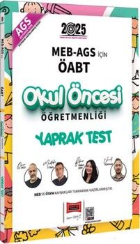 Yargı Yayınları 2025 MEB AGS İçin ÖABT Okul Öncesi Öğretmenliği Yaprak Test