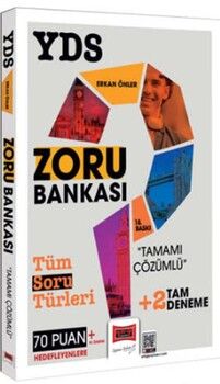Yargı Yayınları 2025 YDS Tamamı Çözümlü Zoru Bankası +2 Deneme İlaveli