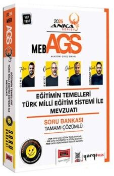  Yargı Yayınları 2025 MEB AGS Anka Serisi Eğitimin Temelleri Türk Milli Eğitim Sistemi İle Mevzuatı Tamamı Çözümlü Soru Bankası