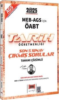 Yargı Yayınları 2025 MEB AGS ÖABT Tarih Öğretmenliği Son 5 Sınav Çıkmış Sorular