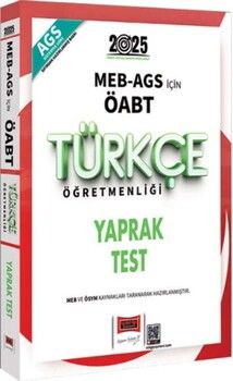 Yargı Yayınları 2025 MEB AGS ÖABT Türkçe Öğretmenliği Yaprak Test
