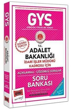 Yargı Yayınları GYS T.C. Adalet Bakanlığı İdari İşler Müdürü Kadrosu İçin Açıklamalı Soru Bankası