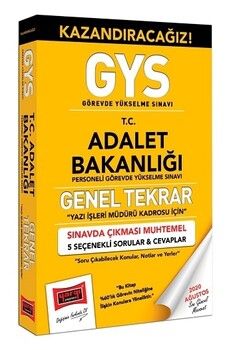 Yargı Yayınları GYS Adalet Bakanlığı Yazı İşleri Kadrosu İçin Genel Tekrar