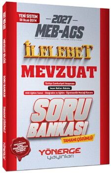 Yönerge 2027 MEB AGS Mevzuat İlelebet Soru Bankası
