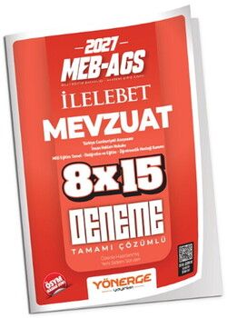 Yönerge 2027 MEB AGS Mevzuat Bilgisi İLELEBET 8x15 Deneme