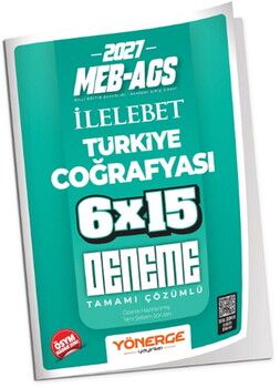 Yönerge 2027 MEB AGS Türkiye Coğrafyası İLELEBET 6x15 Deneme
