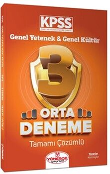 Yönerge Yayınları KPSS Genel Yetenek Genel Kültür Orta 3 Deneme Çözümlü