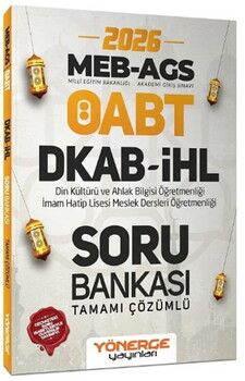 Yönerge Yayınları 2026 ÖABT MEB AGS DKAB Din Kültürü ve İHL İmam Hatip Lisesi Öğretmenliği Soru Bankası